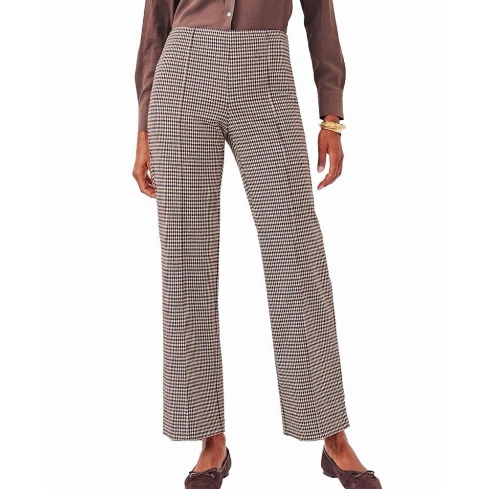 McLaughlin Calder Pants 6 Houndstooth NWT Dark Academia